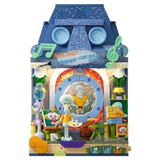 SEMBO BLOCK 森寶積木 海绵寶寶 積木, 1個, 繪夢時光 多色