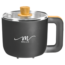 魔力家M19雙層防燙不鏽鋼美食鍋1.2L，迷你輕巧方便攜帶, BY011019