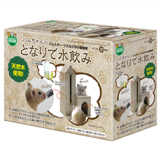 MARUKAN 鼠鼠舒適屋附自動飲水器架, 天然木材質, ST-70 專用, MK-HT-36, 1入