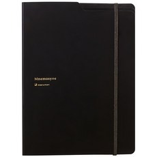 maruman mnemosyne 5mm方格隨記本附5夾層 A5, 1入, 黑色