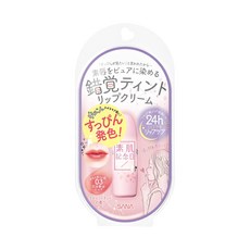 SANA 莎娜 素肌記念日 裸漾輕甜潤唇膏 03 邂逅緋紅, 覆盆莓茶香氣, 3.1g, 1支