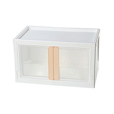 KEYWAY PU76-1 雪山磁吸式雙開收納櫃76L(奶茶), 1入