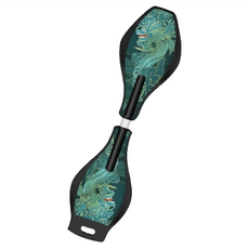 360度扭力耐磨極光輪蛇板，小青龍色，PP+PU材質，尺寸25x12x85cm，耐衝擊，四層鋼板, 25 x 12 x 85cm, 小青龍, 1個