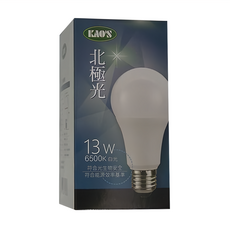 KAO'S 高氏 北極光 LED 球泡燈 13W, 白光, 3個