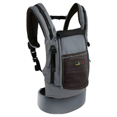 je porte mon bebe PC 四季嬰兒揹帶, 獨家親子全接觸面透氣材質, 獨創重量分佈調整系統, 法國設計 歐洲製造, 象灰/咖啡色 顏色隨機, 新生兒5~20kg適用