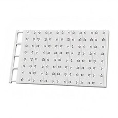 可伸縮隔板 73~125 x 42cm 櫥櫃收納隔板, 1個, 白色