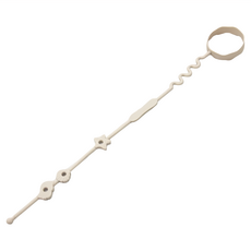 OhBabyLying 矽膠奶瓶玩具鏈 無奶嘴 杏色, 1條