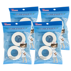 MAOWEI M9 貿暐醫技 貿暐 M9透氣膠帶 9.1m x 2.5cm 白色, 2捲, 4包