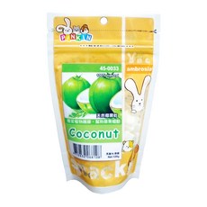 PINKIN 天然椰果乾 小動物零食 兔子/倉鼠/天竺鼠適用 健康點心 無添加, 120g, 1包