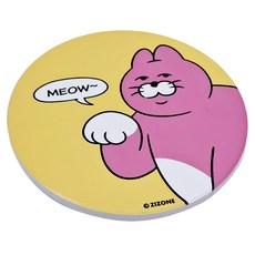 YENDAR 研達 ZIZONE吸水杯墊 陶瓷材質, MEOW, 1個