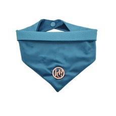澳洲Happy Go Puppy 寵物領巾 M 絨絨藍 - 時尚寵物配件 柔軟舒適 多種穿搭, 1個