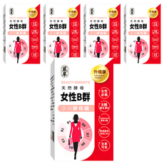 嚴萃 女性B群 添加酵母鐵 8種維生素B, 30顆, 15g, 5盒
