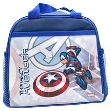 美國隊長單層便當袋CA7A31-11, 26 x 23 x 15cm, 深藍色 + 淺藍色, 1個