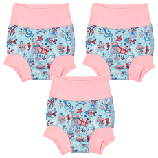 Splash About Happy Nappy 全新3D游泳尿布褲 Hidden Treasure 男女通用 1~2歲, XL, 3件
