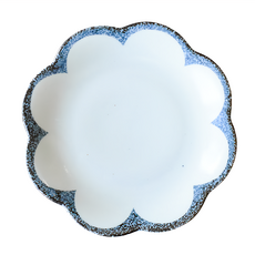 佐和陶瓷國際有限公司 淺川花形6皿 日本製 120ml, 1個, 白色