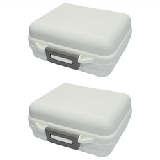 小麥購物 隨身藥盒/一週藥盒 Y340 小款7格 白色 47g, 2個