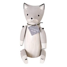 T-Lab. 童話森林 狐狸 天然合歡木, 淺灰色, 1個