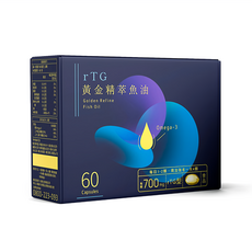 MARUZEN 丸善生技 rTG 黃金精萃魚油 0.7g, 60顆, 1盒