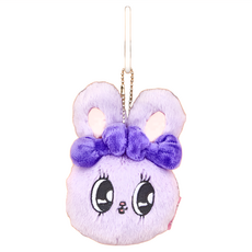 Esther Bunny 艾絲樂小兔 絨毛吊飾, 高約7.5cm, 紫色, 1個