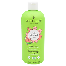 ATTITUDE 艾特優 兒童泡泡浴 3歲以上 西瓜+椰香, 473ml, 1瓶