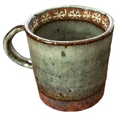 美濃燒 手造青釉馬克杯M, 日本制, 青釉, 1個