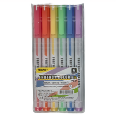 TEMPO 節奏牌 Fantasy螢光筆 Set 6色, 18支