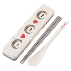 Skater 湯筷 + 收納盒, 刺蝟, 1組