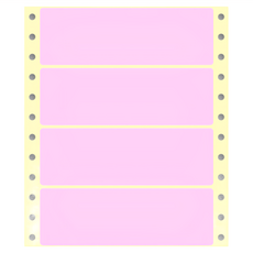 華麗牌 電腦列印標籤 單排 WL-5010R 36 x 110mm 紅色, 1盒