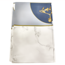 日系清新風銀杏麥穗桌巾, 160 x 120cm, 大理石紋 皮革, 1條