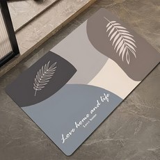 軟式科技絨吸水防滑地墊, 白楊, 1個