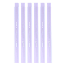 sun-star 大小角度方形長條橡皮擦 大小面積都可擦 好施力, 玫紫粉, 6個