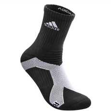 adidas 愛迪達 wucht P5.1極致高機能中筒運動襪, 黑色底 + 白色Logo