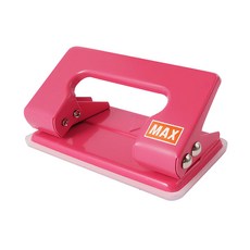 MAX 美克司 打孔機, 雙孔, 粉紅色, 一次最多可12張紙, 1個