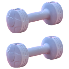 TEZEWA 時尚彩色款啞鈴 PE新料材質手感細膩可水洗, 5kg, 1組