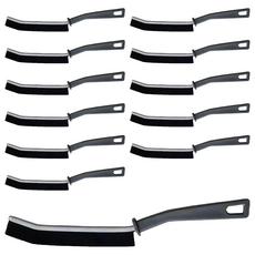 1076縫隙便利清潔刷 PET/PP/鐵材質 44克, 黑色, 12支