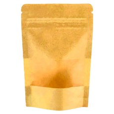 Mr.Baking 一斤夾鏈立袋 Set 50個, 牛皮開窗, 1包, XL(20 x 30 x 5cm)