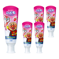 LION 獅王 麵包超人牙膏 草莓,40g, 5條