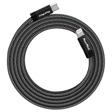 Meet Mind X Magtame Model-C 磁性快收納充電傳輸線 小巧便攜 收放自如 可靠耐用 快速充電, 1.5m, 黑色, 1條