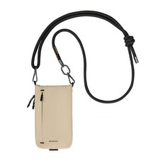 SwitchEasy 魚骨牌 MAGEASY 手機掛繩隨行包 細沙杏 沉穩黑掛繩，輕巧便攜，時尚配件, 1個