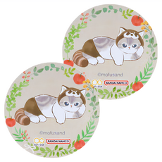 sun-star 貓福珊迪 mofusand 可愛裝扮透明膠帶 玻璃紙材質 15mmx4M W40xH40xD15mm, 浣熊, 2個