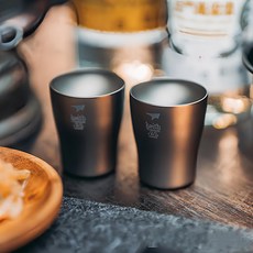 keith Titanium 鎧斯 純鈦迷你小酒杯 10ml Ti9304, 2個, 1組