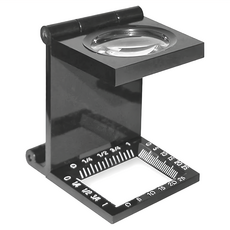 CARSON 卡薾紳 Linen 針線折疊放大鏡 5x 放大倍率, Black, 1個