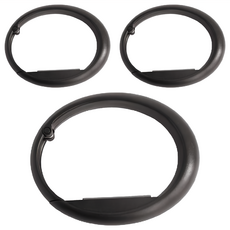 小麥購物 圓形桌邊掛鉤 G127 23g, 經典黑, 3個