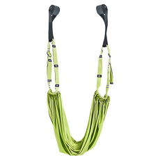 免安裝空中瑜珈伸展繩瑜珈帶, 綠色, 1個