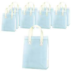 鋁箔外賣保溫袋 雙杯, 鋁箔不織布腹膜, 藍色/粉色, 21 x 26 x 11cm, 10個