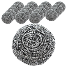 清潔鋼絲球 Set 10個 不鏽鋼材質 直徑9cm, 2組