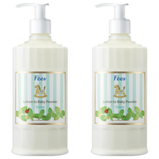 F'ees 嬰兒爽身乳液 經典香, 300ml, 2瓶