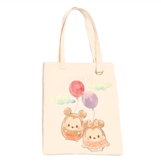 TSUM TSUM Ufufy系列帆布肩背提袋, 57 x 34cm, 米奇米妮