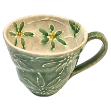 日本製 織布花一珍馬克杯, 1個