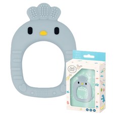 Baby Garden 派對動物固齒器, 單品, 淘氣小雞霧藍, 1個